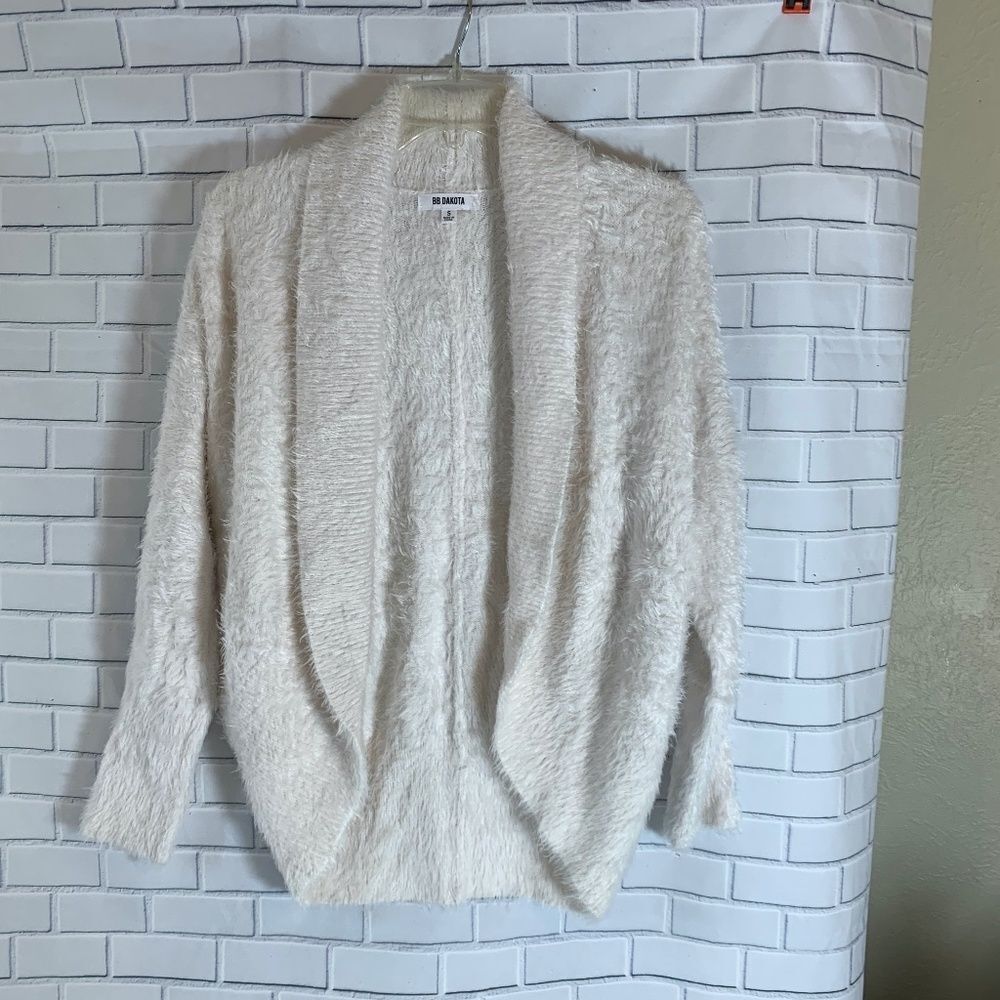 BB Dakota Whisker Open Front Cardigan Size S